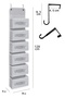 6-Tier Behind-The-Door Organizer Storage Bag & Organizer (30X12X128 cm) - 2