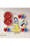 Snow White 8 Year Old Birthday Balloon Set - 11 Piece Concept Foil and Latex Balloon Set