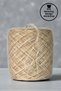 3 Ply Sand Beige Angora Mixed with Black and Gold Glitter Design Knitting Yarn (200 Gr.) - 2