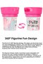 Anti-Spill Food Container Snack Cup - Children's Lunch Box Fuchsia - 3