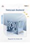 Imextra-Adjustable Metal Book Holder Book Support Stand with Magnetic Pen Holder Gift