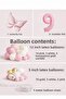 Butterfly Themed Pink 9Th Birthday Balloon Set – Pink Gold Balloon Chain - 2