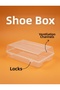 20 Pieces Transparent Women's Shoe Storage Box - with Air Channels - Shoe Organizer - 4