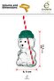 2-Pack Barista Glass Cold Drink Cup with Teddy Bear Design 500 ml Cute Glass Mug with Lid - 3