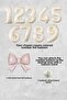 Pink Bow Balloon Cream Number Foil Balloon Age Balloon Set - 2