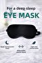 Sleeping Eye Patch for Travel and Daily Use – Lightweight, Elastic Band, Black Unisex Eye Mask - 7