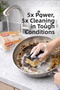 8 Pieces of Fiber Flat Dish Sponge – Special Textured, Durable Wide Pore Kitchen Sponge Set - 3