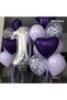 1 Year Birthday Balloon Age Birthday Age Balloon Heart Star Foil Balloon Purple Color Birthday Age Option