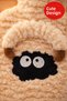 Plush Lamb Figured Hot Water Bag |   With Soft Cover, for Cold Days - 2