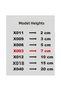 Stencil Letter Painting Template X003 Letter Height 7 cm - 5