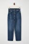 Trendyolmilla Wardrope Essentials Mavi Yüksek Bel Az Esnek Bilek Boy Mom Jeans TWOSS26JE00109 - 5