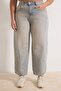 Mavi*001 Yüksek Bel Bagyy Fit %100 Pamuk Non-Stretch Büyük Beden Jeans TBBSS25CJ00000 - 3