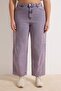 Pembe Yüksek Bel Comfort/Esnek Baggy Fit Denim Büyük Beden Jeans TBBSS26CJ00004 - 3