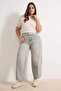 Mavi*001 Yüksek Bel Bagyy Fit %100 Pamuk Non-Stretch Büyük Beden Jeans TBBSS25CJ00000 - 2