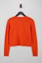 Wardrobe Essentials Turuncu Yünlü Ceket Görünümlü Triko Hırka TWOAW25HI00049 - 6