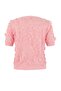 Pembe Üç Boyutlu Çiçek Detaylı ve Tüllü Triko Bluz TWOSS26BZ00128 - 11