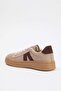 Koyu Bej Renk Bloklu Retro Kadın Sneaker TAKSS26SN00006 - 6