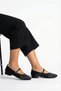 Women's Satin Ballerina Shoes with Stone Detail, Stylish Daily and Special Occasion Shoes, Orthopedic Lightweight - 6