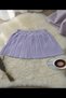 Girl's Elastic Waist Pleated Knitwear Trend Skirt - 5