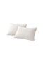 Double-Sided Cotton Linen Pillowcase 50X70 cm – Cream/Beige & Brown Striped |   Set of 2 - 5