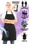 Neck Adjustable Chef Waiter Cafe Cook Barista Black Apron Kitchen Apron Masterchef Cafe Apron Restaurant