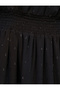 Ruffled Chiffon Dress with Balloon Sleeves and V-Neck Gipeli - 6