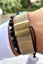 Steel Cord Men's Wrist Watch+bracelet - 6