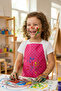 10 Pieces Mixed Children's Bib – Nursery Kindergarten Activity Painting Bib with Liquid Proof Sponge for 2-8 Years Old - 4