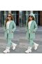 Girl's 3-Piece Lycra Ottoman Set – Hooded Top, Leggings & Badi / Ages 2-12