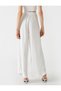 Wide Leg Trousers with Tie Waist - 4
