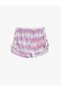 Girl's Lilac Patterned Shorts & Bermuda 1YMG49613AK