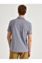 Men's Medium Indigo Polo Neck T-Shirt 1YAM12000LK - 4