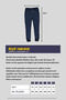 Men's Anthracite Standard Fit Regular Cut Pocket Zippered Leg Elastic Jogger Sweatpants - 7