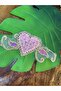 Sequin Embroidery Embossed Heart Arma Sewing Applique 29X11 cm Pink