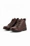 Women's Leather Boots - Lace-Up - Padded Sole - Brown Color - D25Kb-4535 - 7