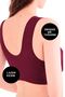 Women's Push up Front Fastened Padded Bonny Floral Patterned Stitch-Free Lace Bralet Bra Bra - 7
