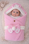 4 Layer Muslin Pink Baby Blanket 100% Cotton Natural Organic Sleeping Swaddle Hospital Outlet - 4