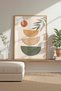 Modern Bohemian Wall Decor 3 Piece Painting Set Framed with Color Options - 3