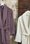 Soft Bathrobe Family Set Hamam Set 4 Pieces (70X135 cm) Plum-Cream - 2