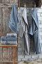 Oscar Bathrobe Family Set Embroidered 6 Pieces (70X135 cm) Blue
