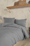 Lina Double Duvet Cover Set 4 Pieces (200X220 cm) Gray - 3