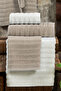 Soft Bathrobe Family Set 6 Pieces (70X135 cm) Beige-Cream - 3