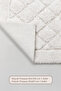 Frio Bathroom Rug Set Cotton 2 Pieces (60X100 cm) Cream - 3