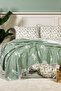 Nadia Blanket Double Size Cotton (200X220 cm) Green