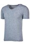 Men's V-Neck Modal Cotton Gray Body T-shirt - 2