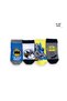 Licensed Batman Patterned, Colorful, Comfortable, Cotton, Surprise Gift! Booties Socks 4-Pack