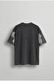 Men's cirsus printed washable oversize t-shirt black - 2