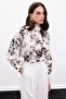 Mock Neck Blouse - Khaki - 2