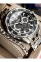Black Dial, Silver Color, Steel Band Functions Active Black Color Men's Wristwatch - 3