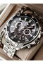 Black Dial, Silver Color, Steel Band Functions Active Black Color Men's Wristwatch - 2
